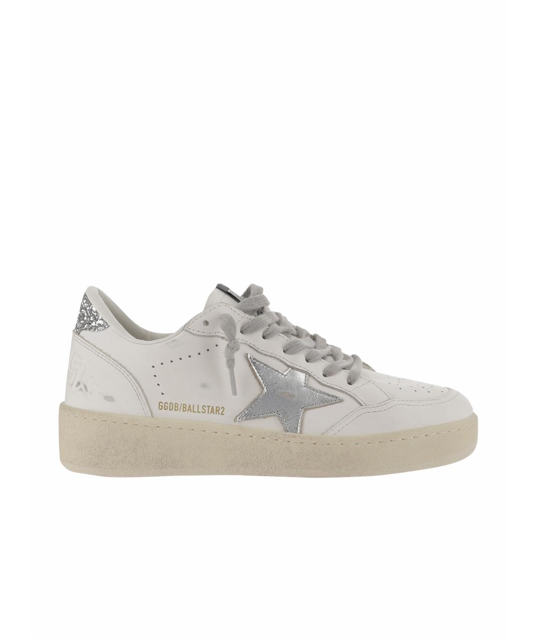 GOLDEN GOOSE DELUXE BRAND Серые кожаные кеды, фото 1