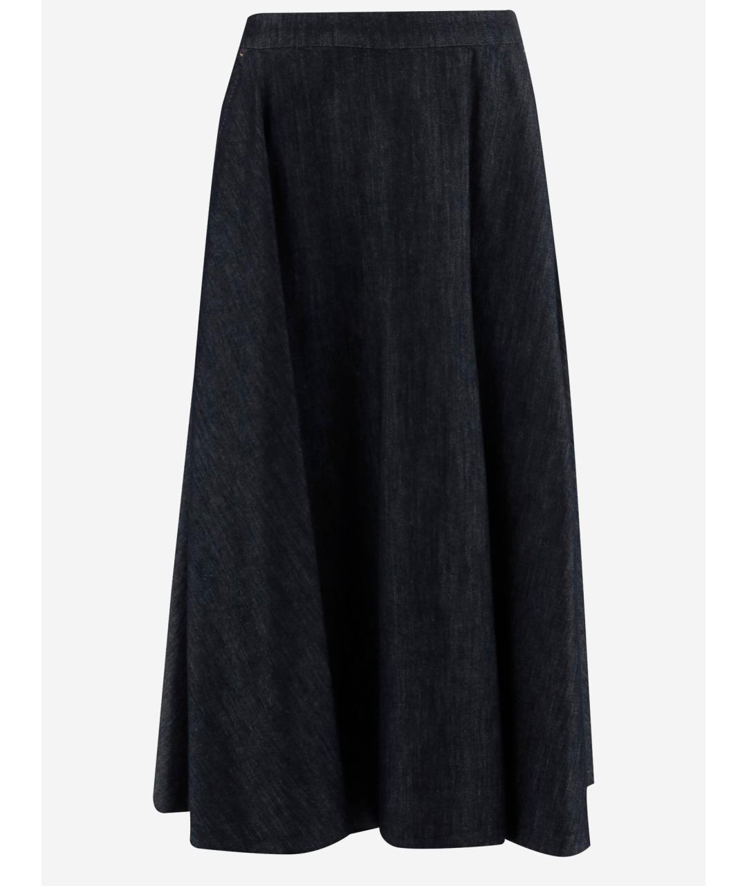 'S MAX MARA Черная юбка миди, фото 4