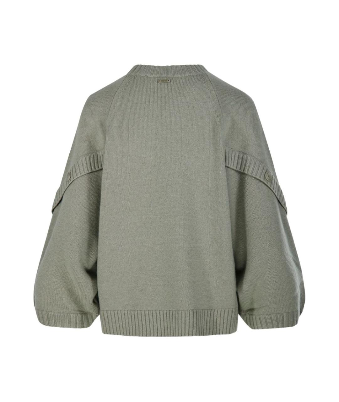 MAX MARA Зеленый шерстяной джемпер / свитер, фото 2