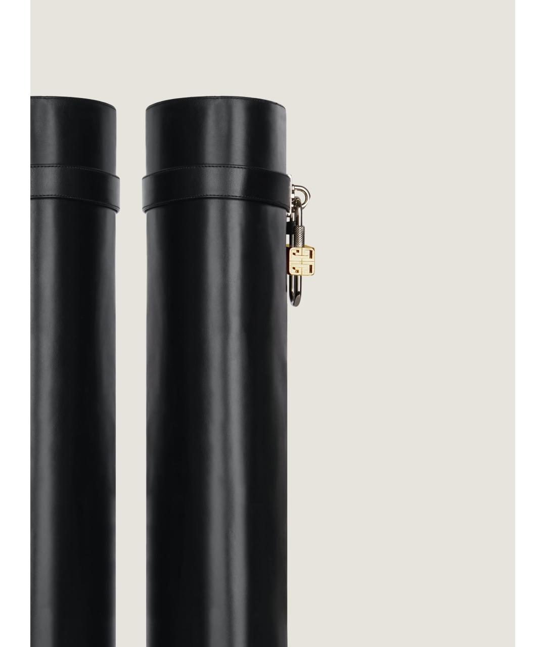 GIVENCHY Черные кожаные сапоги, фото 5