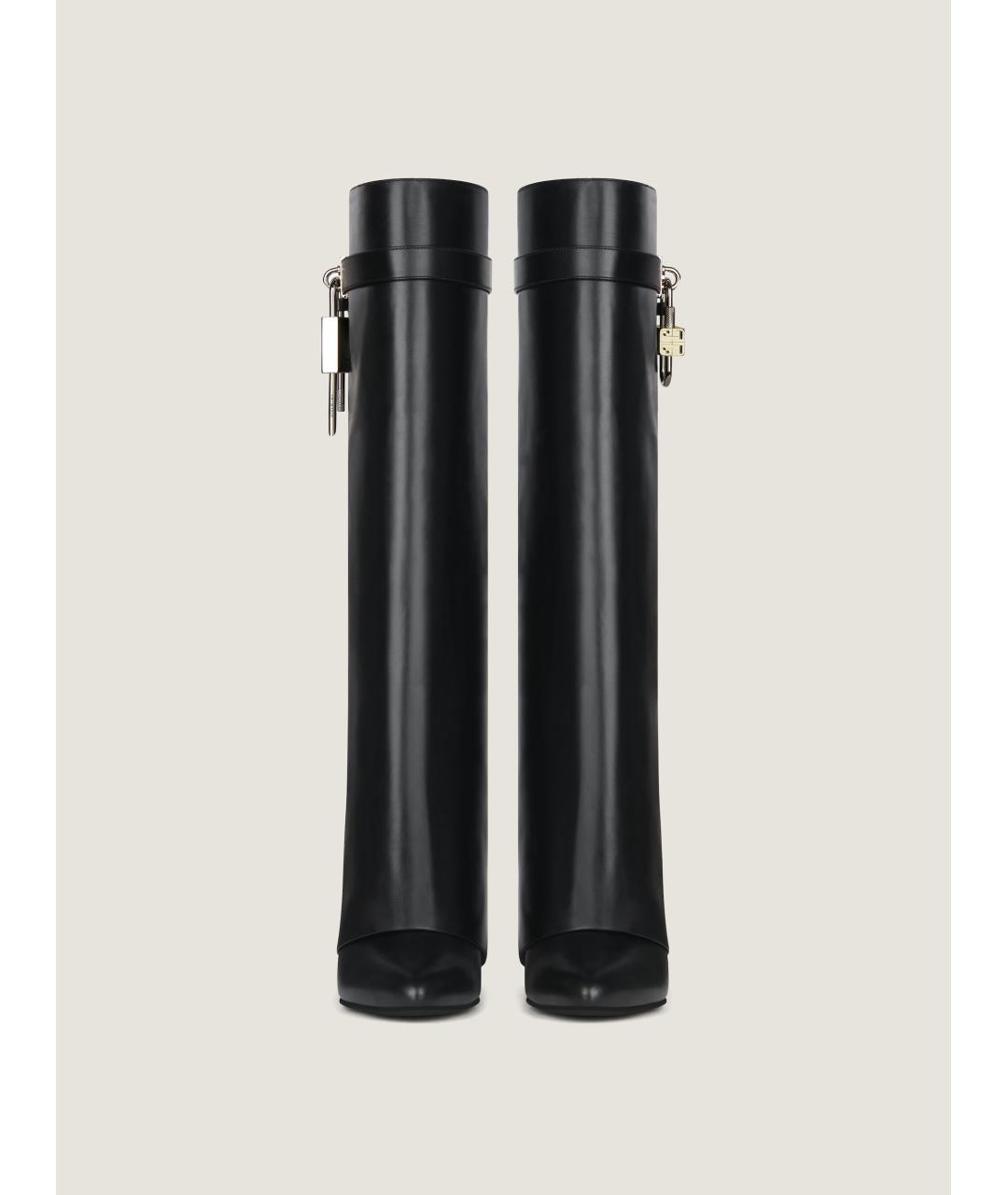 GIVENCHY Черные кожаные сапоги, фото 3