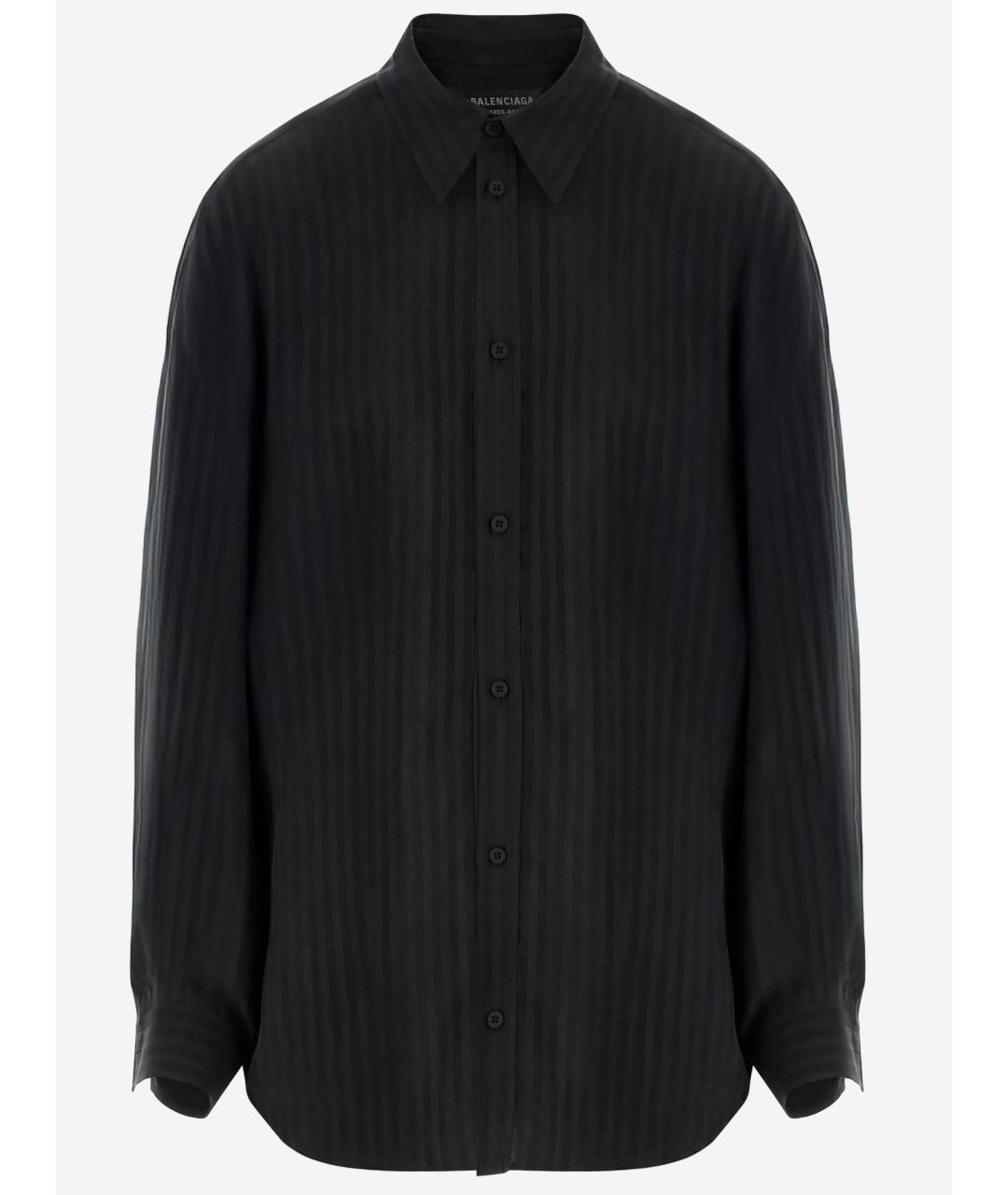 BALENCIAGA Черная рубашка, фото 4