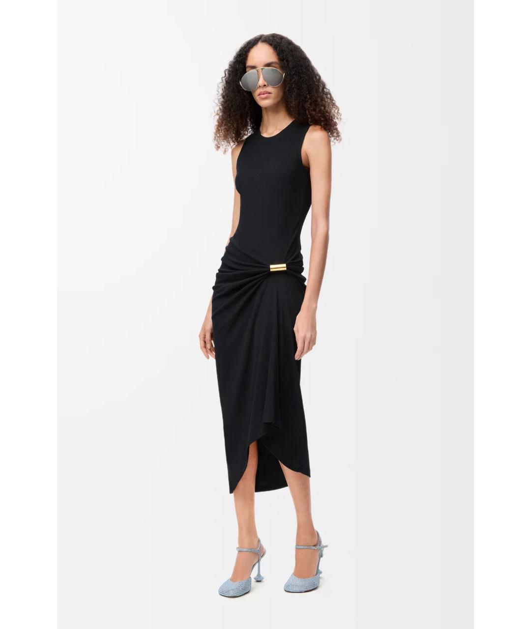 LOEWE Черное хлопковое платье, фото 3