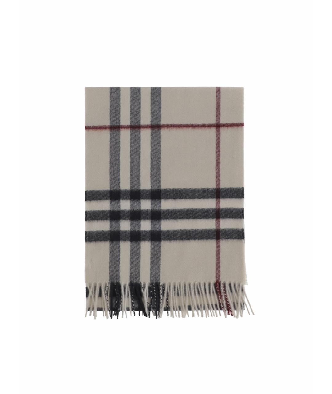 BURBERRY Бежевый кашемировый шарф, фото 1