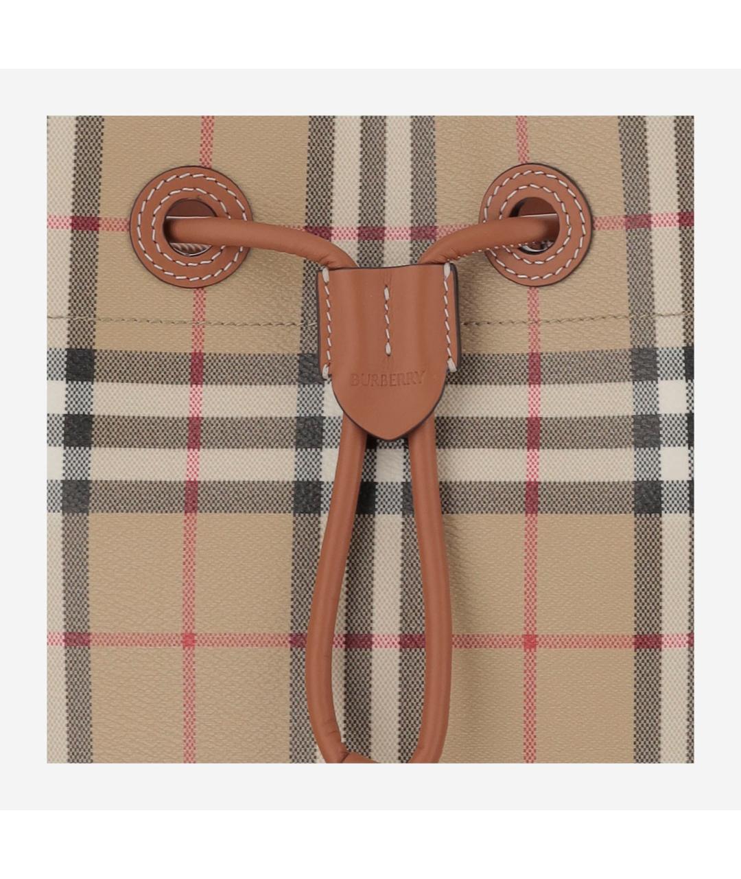 BURBERRY Бежевая сумка с короткими ручками, фото 5