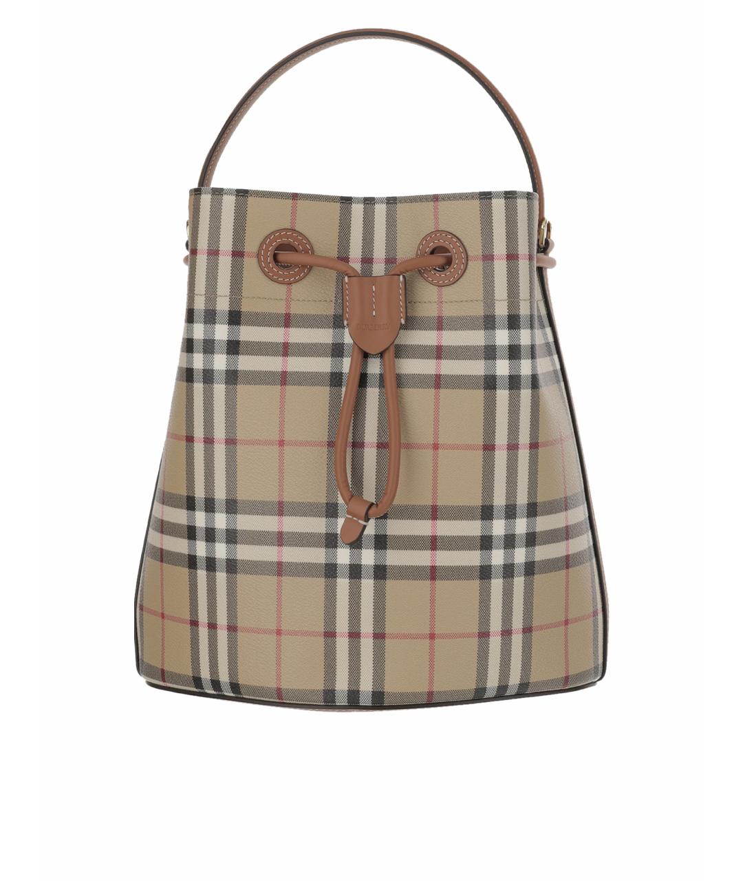 BURBERRY Бежевая сумка с короткими ручками, фото 1