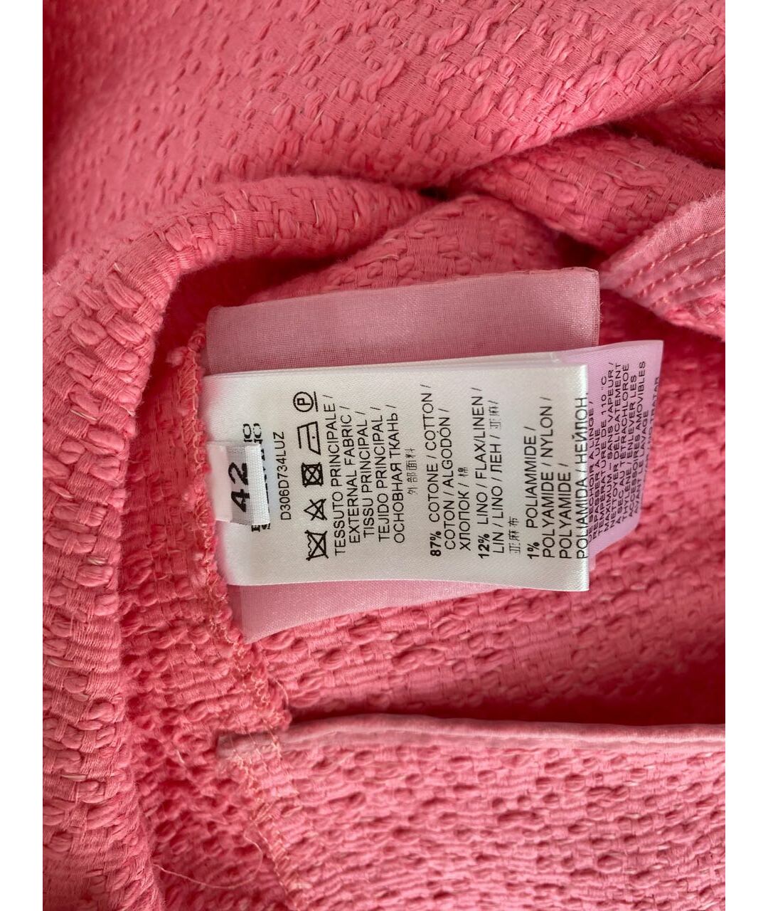ERMANNO SCERVINO Розовый хлопковый жакет/пиджак, фото 3