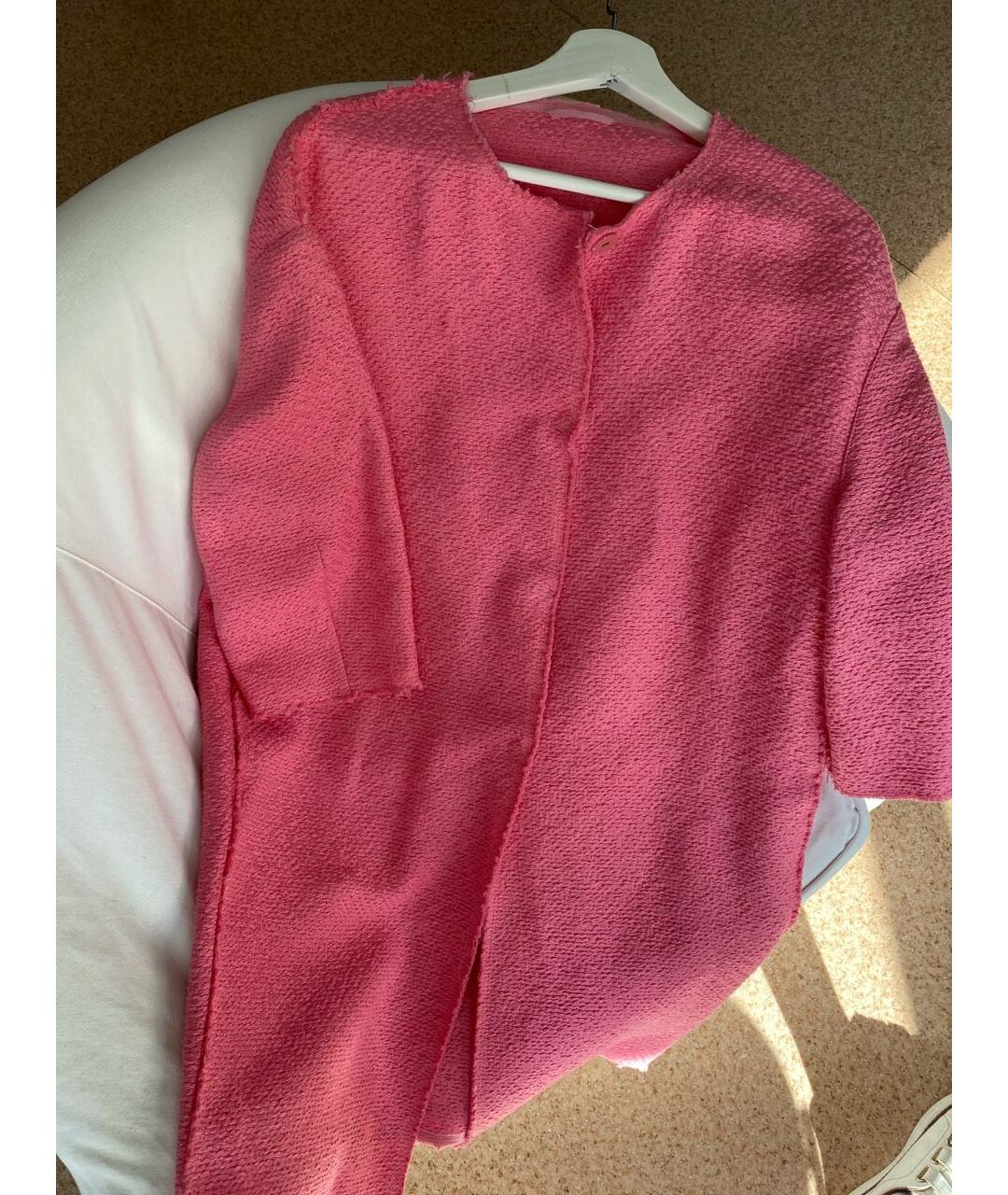 ERMANNO SCERVINO Розовый хлопковый жакет/пиджак, фото 6