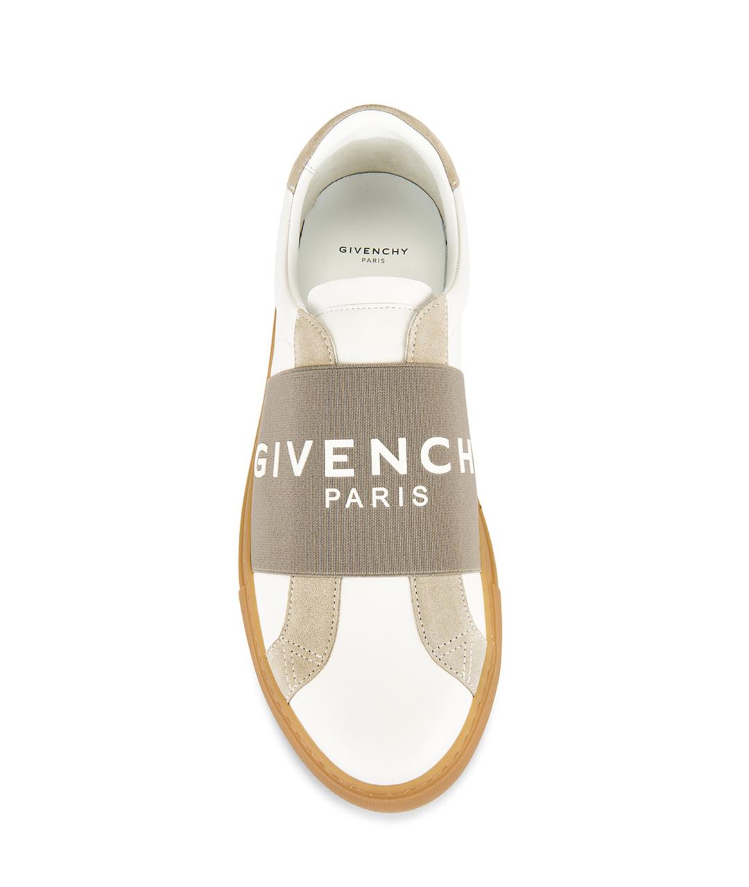 GIVENCHY Белые кожаные низкие кроссовки / кеды, фото 3