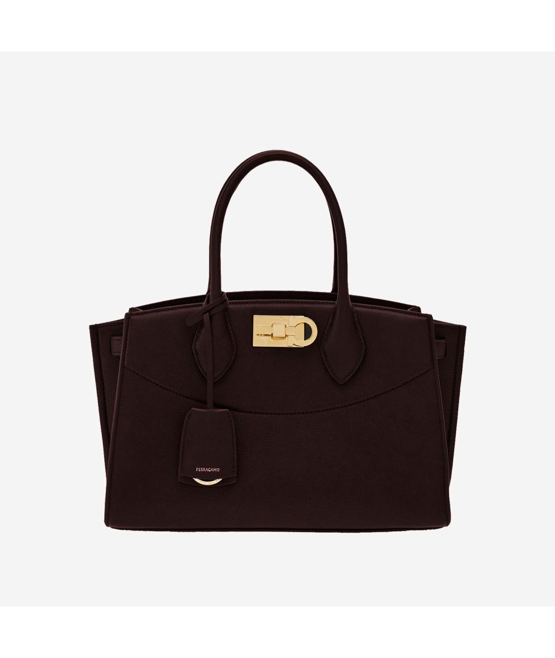 FERRAGAMO Бордовая сумка тоут, фото 6