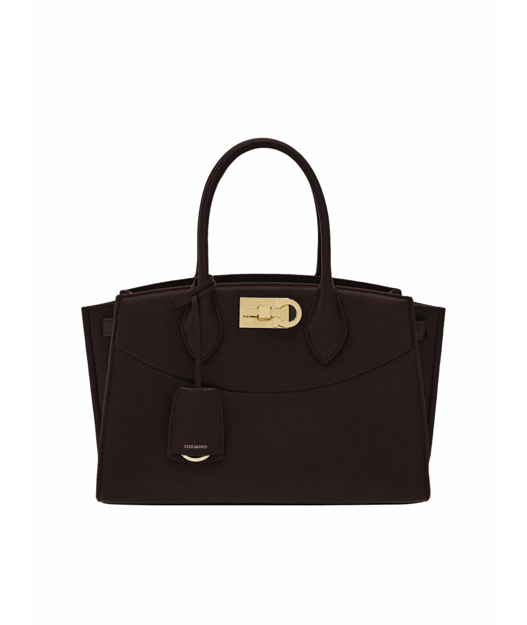 FERRAGAMO Бордовая сумка тоут, фото 1