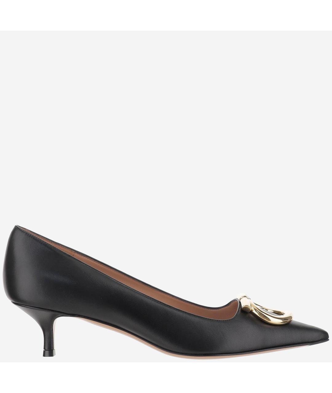 FERRAGAMO Черные кожаные туфли, фото 6