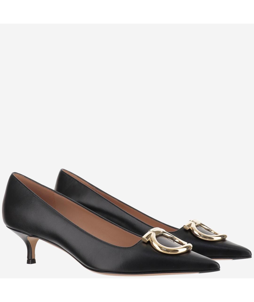 FERRAGAMO Черные кожаные туфли, фото 3