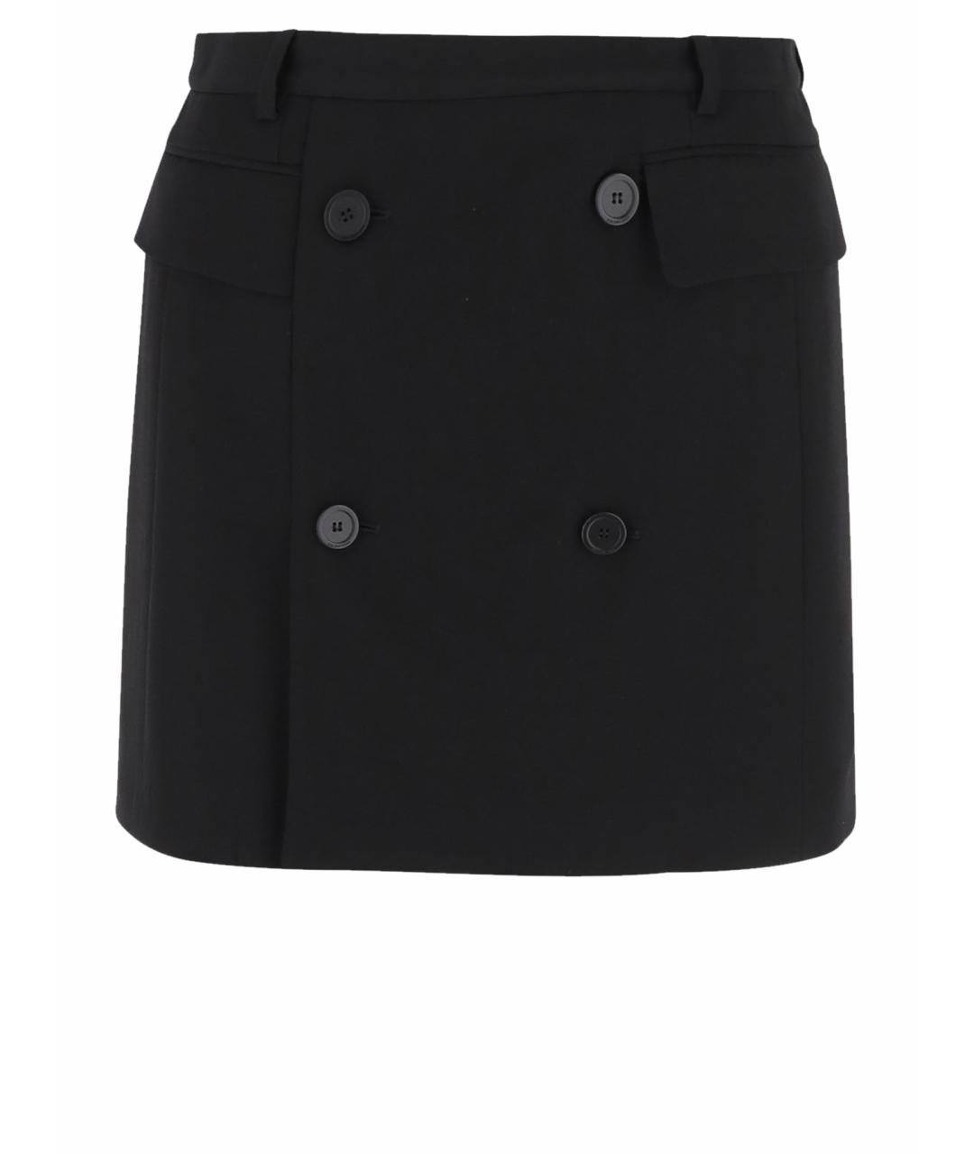 BALENCIAGA Черная юбка мини, фото 1