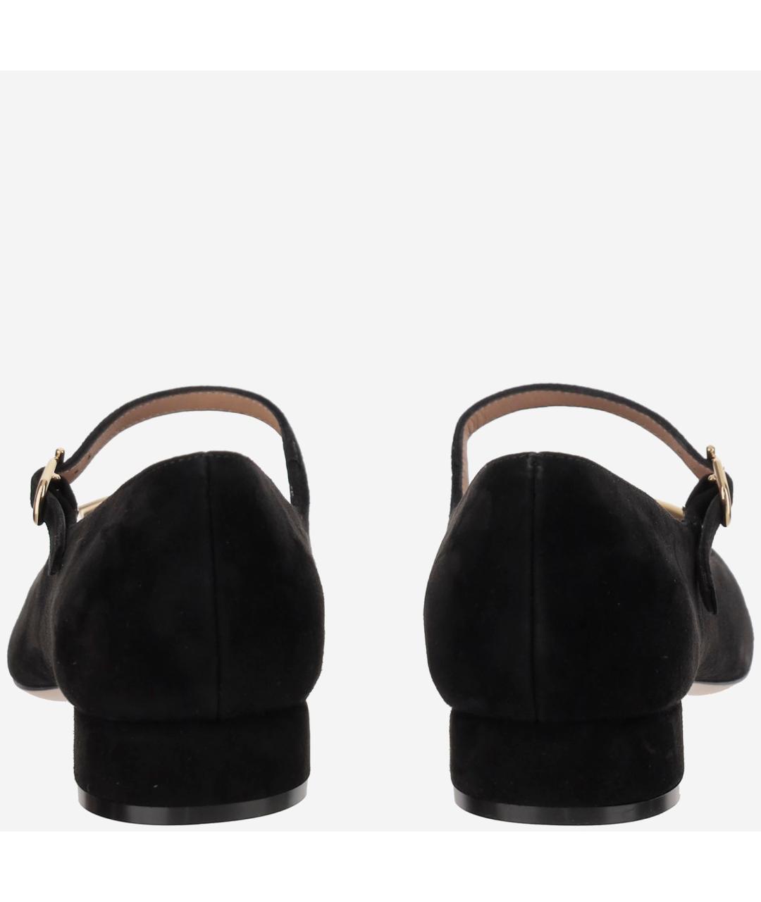 FERRAGAMO Черные балетки, фото 4