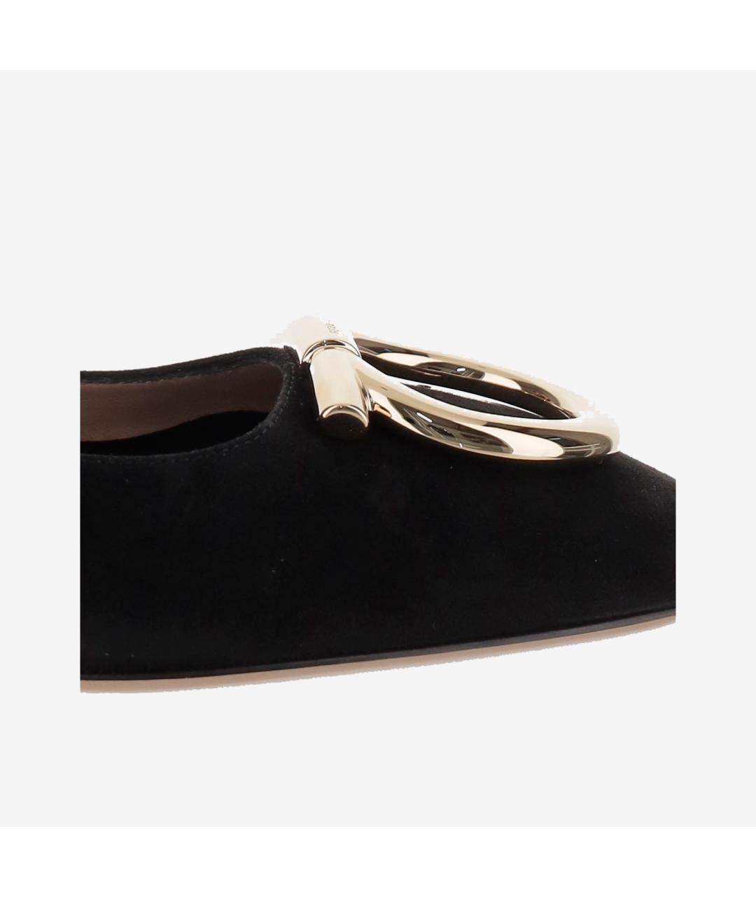 FERRAGAMO Черные балетки, фото 5