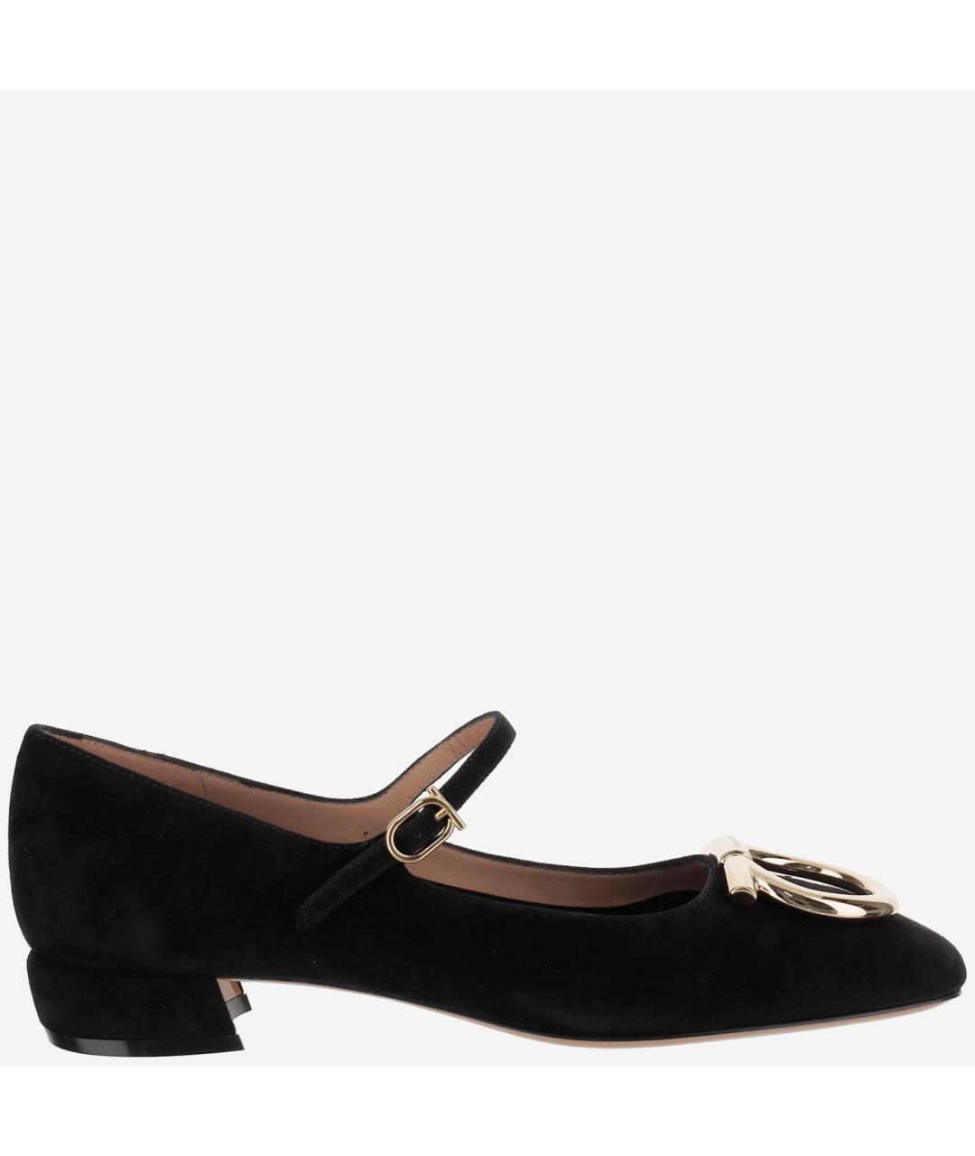 FERRAGAMO Черные балетки, фото 6