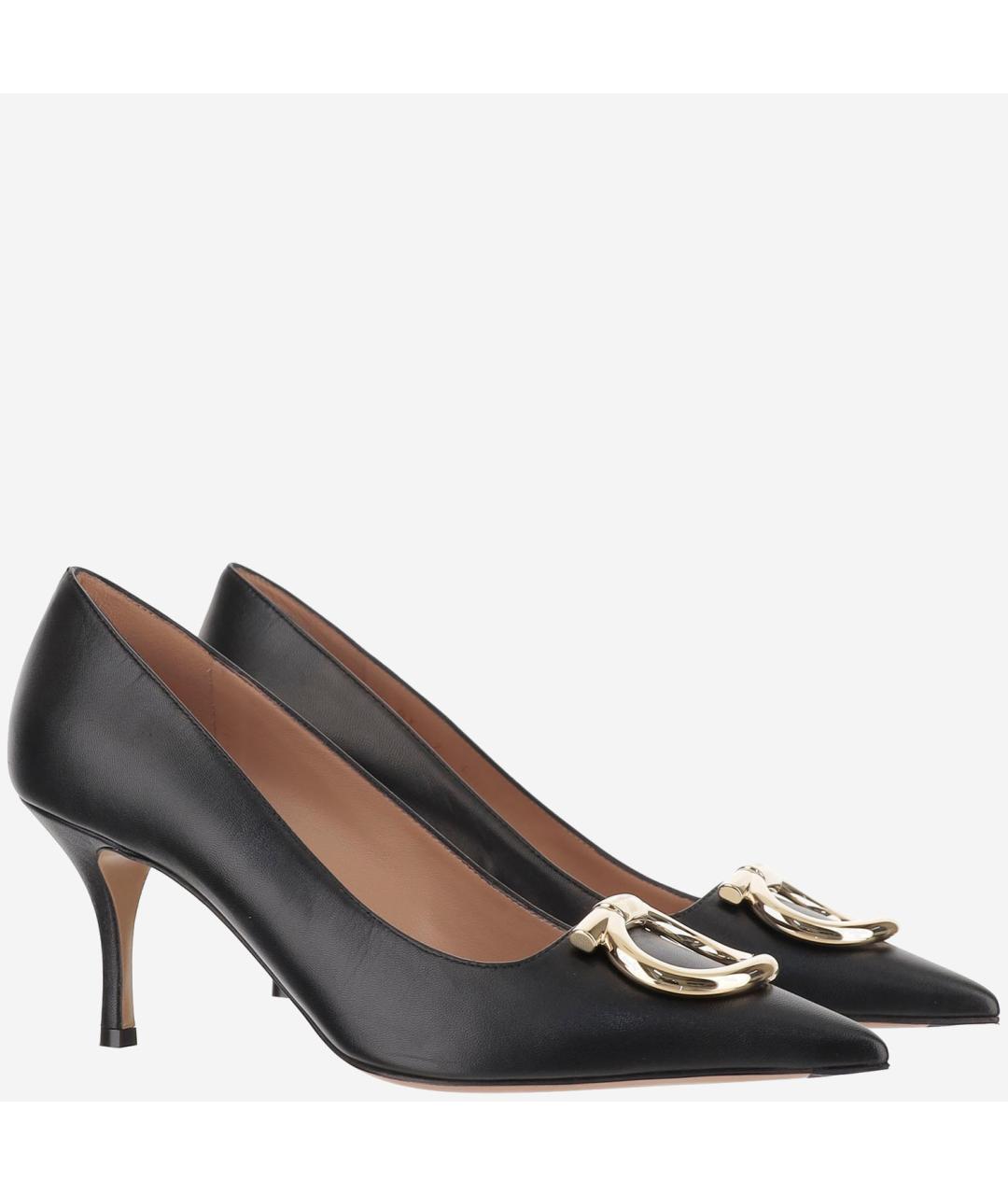 FERRAGAMO Черные кожаные туфли, фото 3