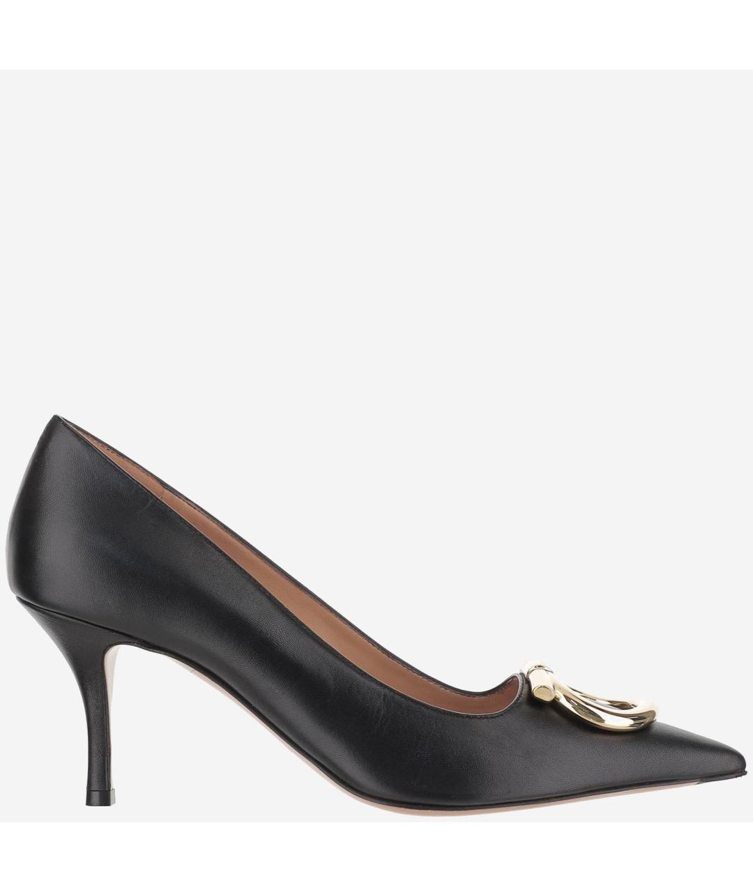 FERRAGAMO Черные кожаные туфли, фото 6