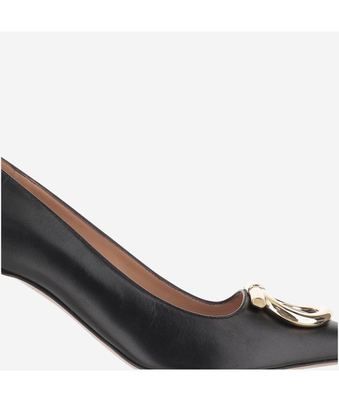 FERRAGAMO Черные кожаные туфли, фото 5
