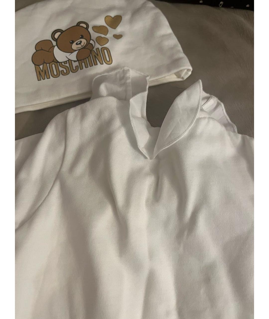 MOSCHINO Бежевый хлопковый боди/ползунок, фото 5