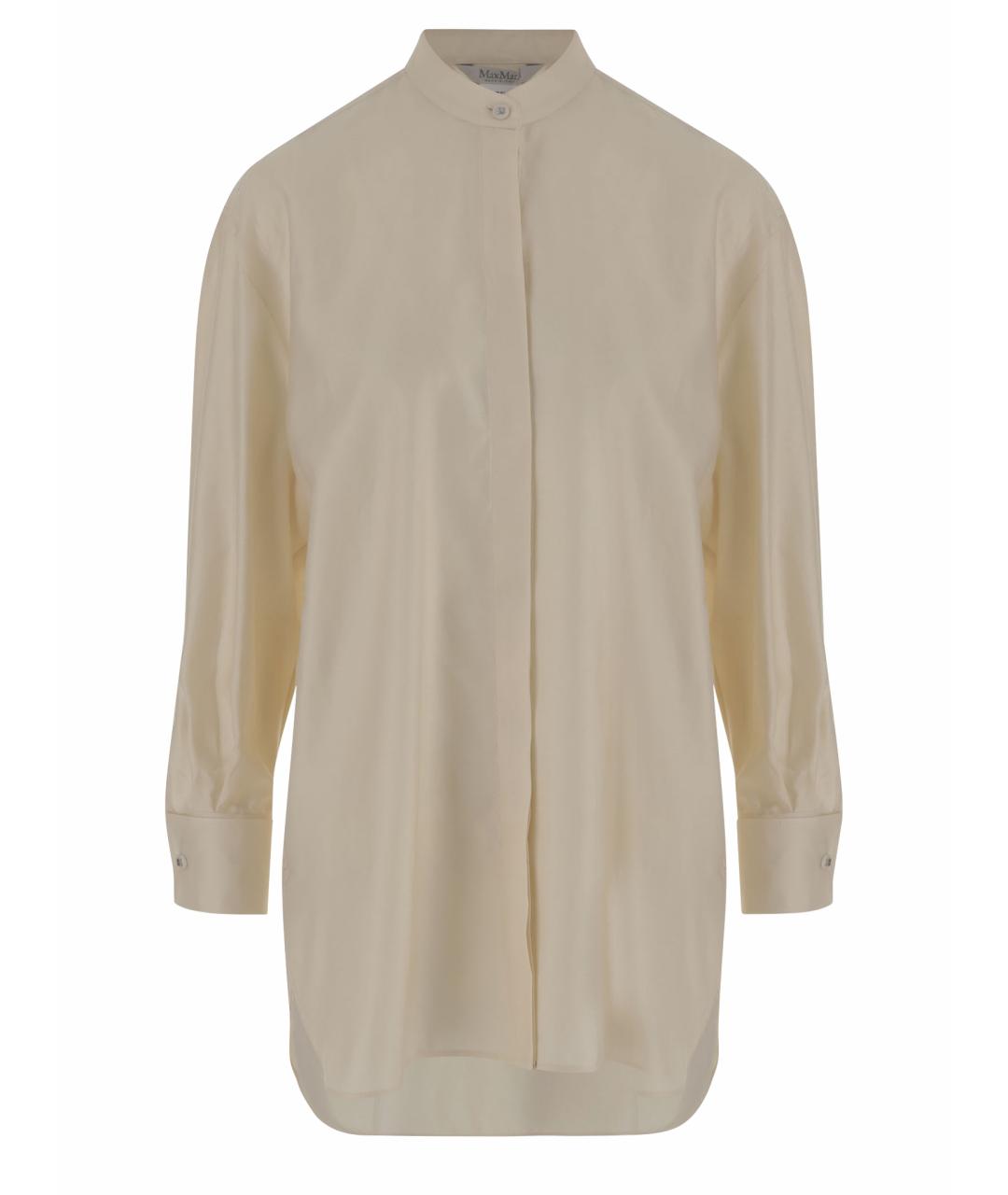 MAX MARA Бежевая хлопковая рубашка, фото 1
