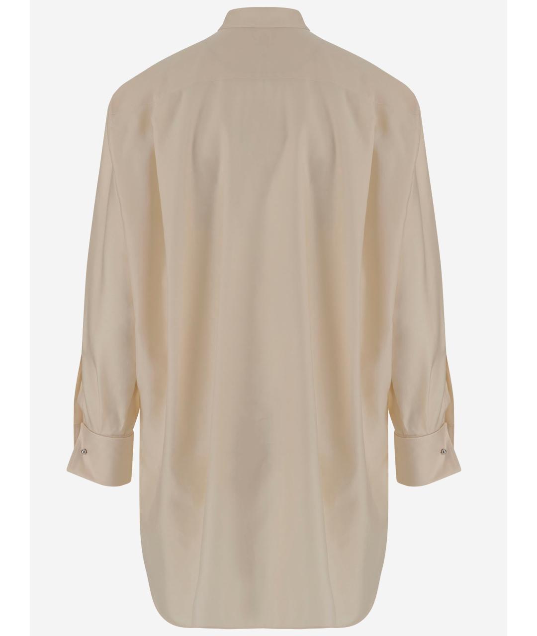 MAX MARA Бежевая хлопковая рубашка, фото 2