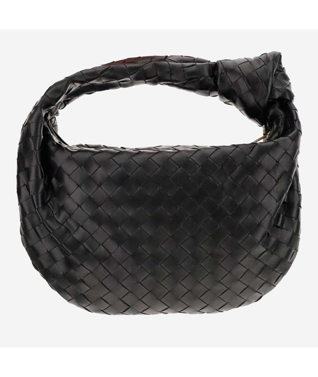 BOTTEGA VENETA Черная кожаная сумка с короткими ручками, фото 3