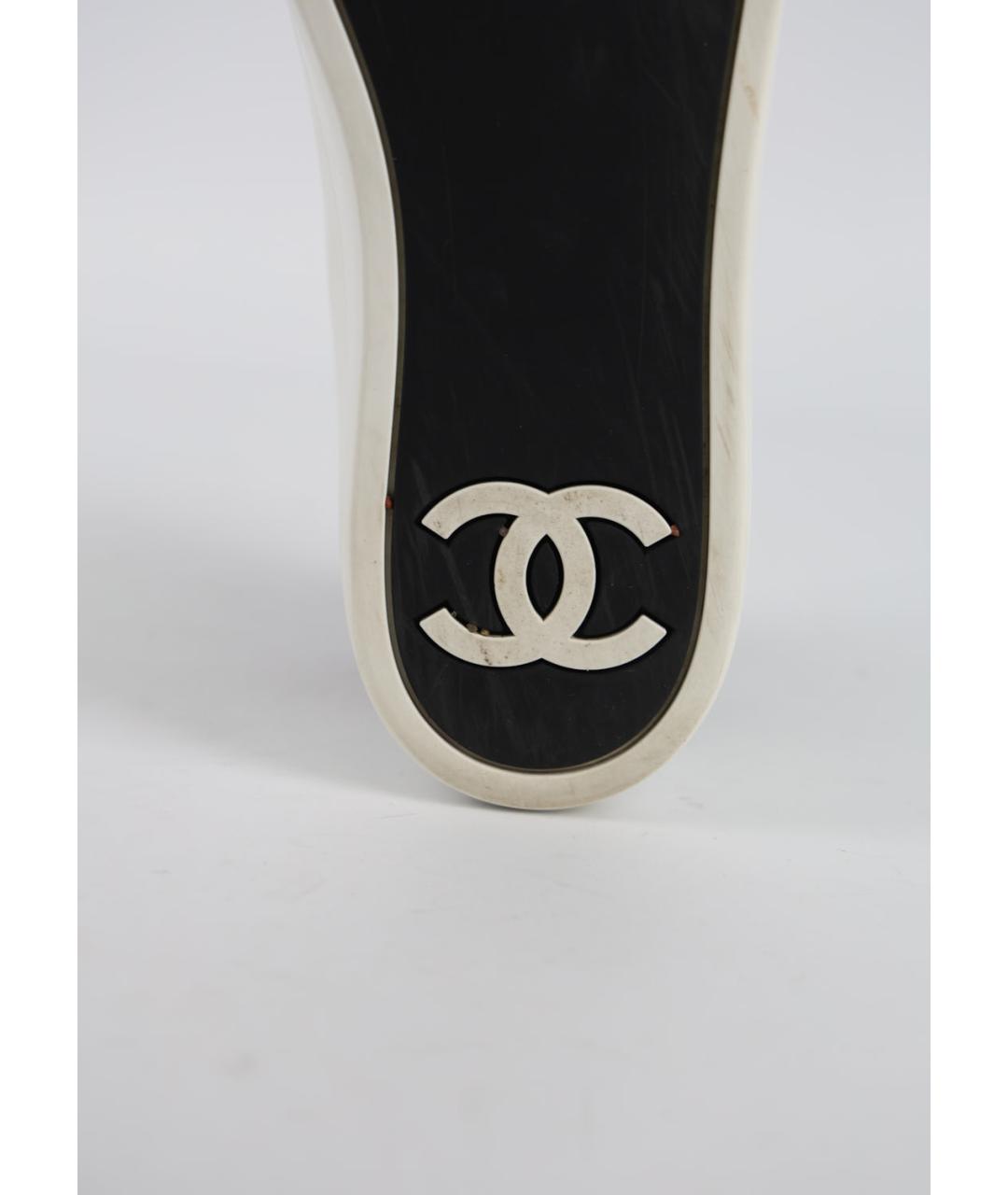 CHANEL Черные кожаные кеды, фото 5