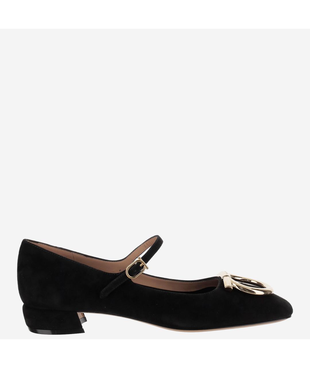 FERRAGAMO Черные балетки, фото 6