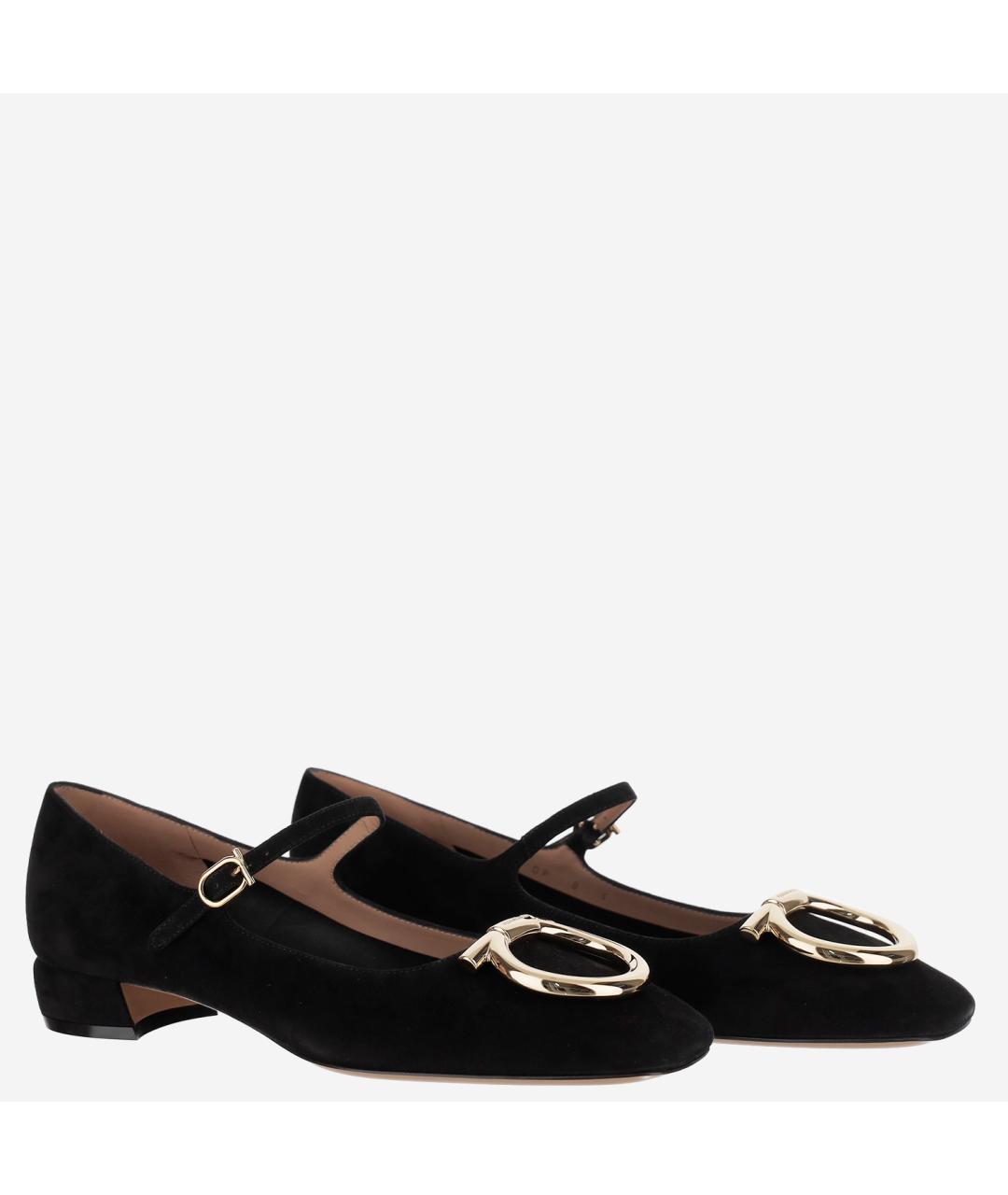 FERRAGAMO Черные балетки, фото 2