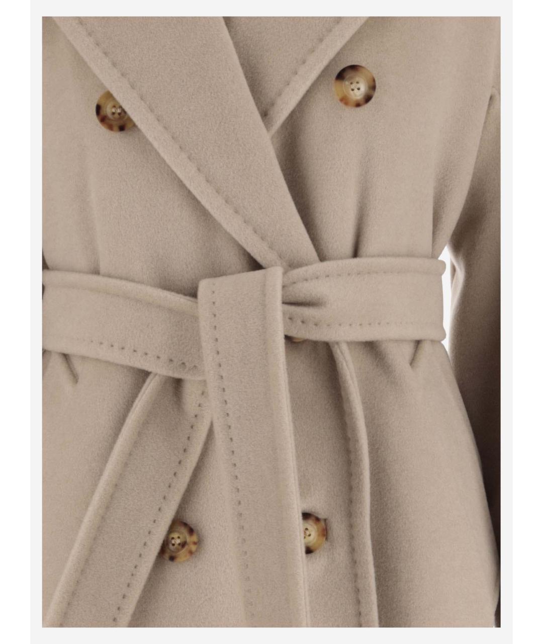 MAX MARA Бежевое шерстяное пальто, фото 3