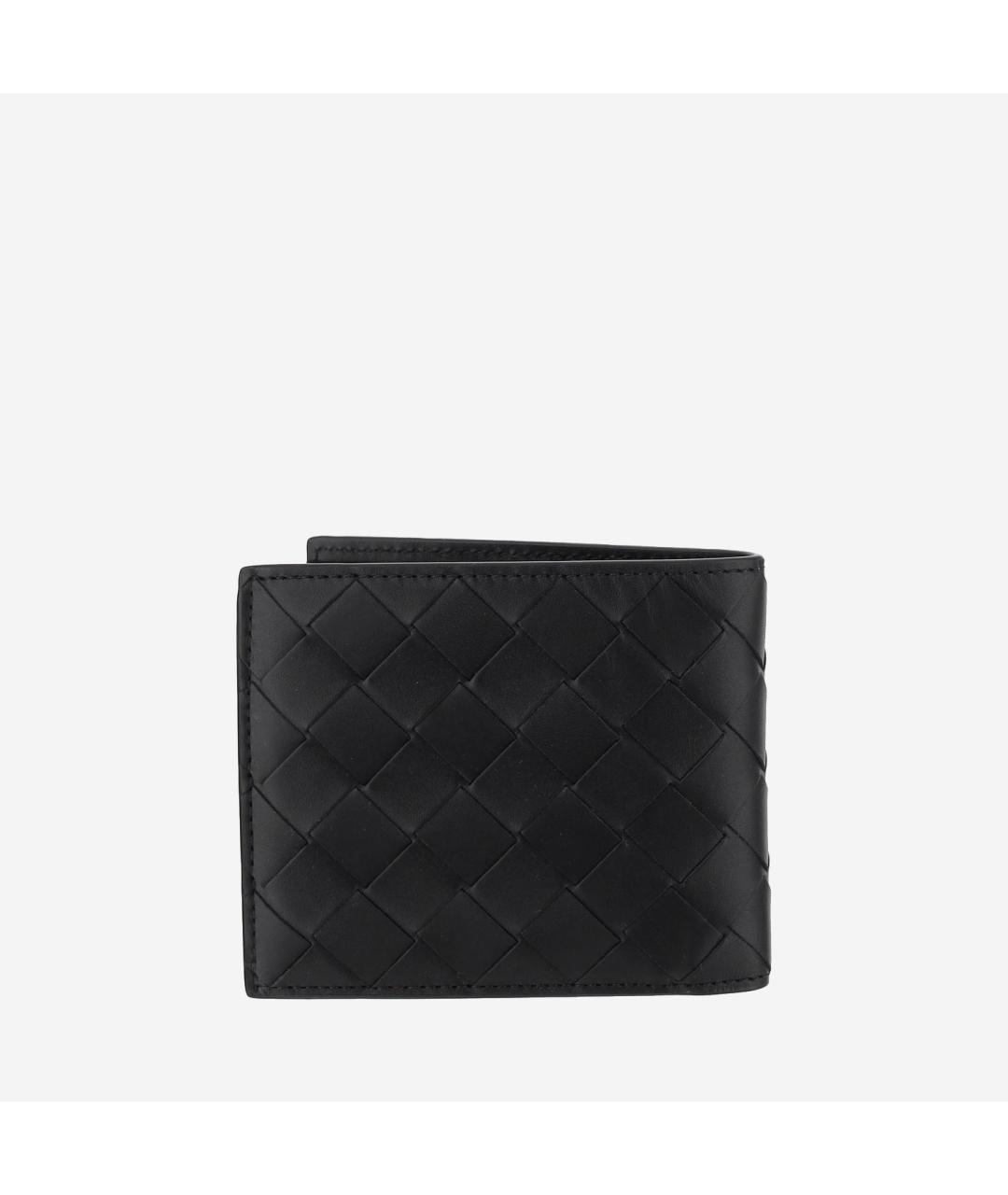 BOTTEGA VENETA Черный кожаный кошелек, фото 2