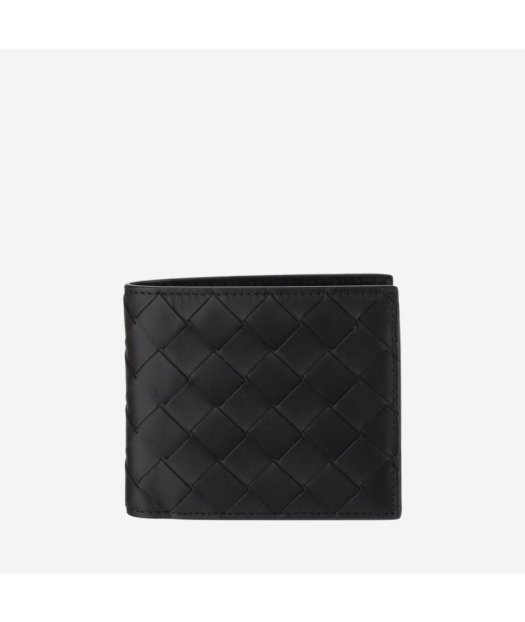 BOTTEGA VENETA Черный кожаный кошелек, фото 5