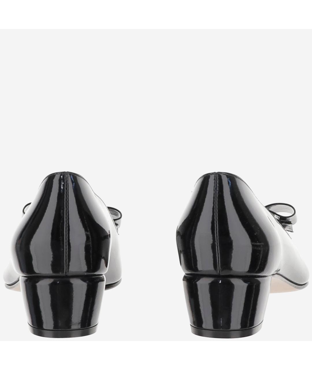 FERRAGAMO Черные туфли из лакированной кожи, фото 4