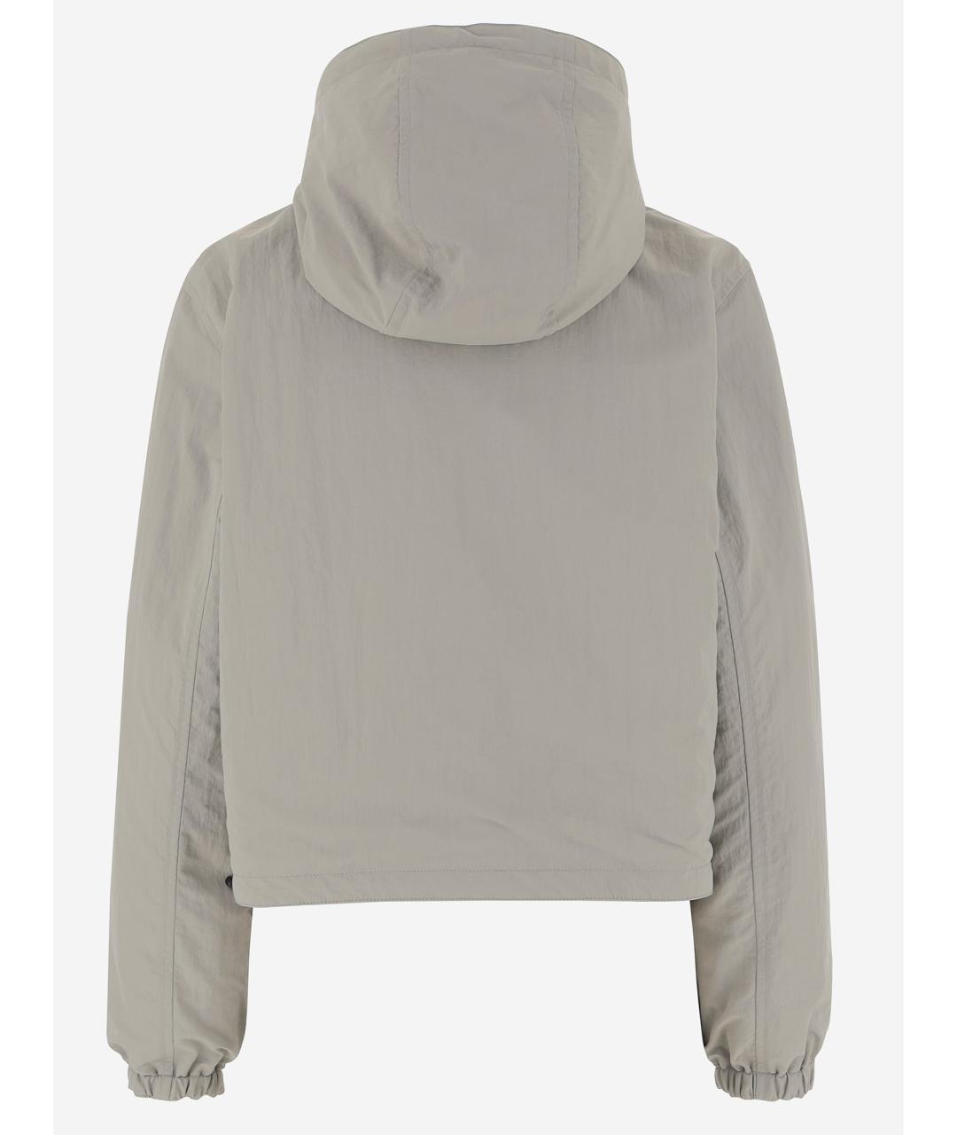 BURBERRY Бежевая полиэстеровая куртка, фото 4