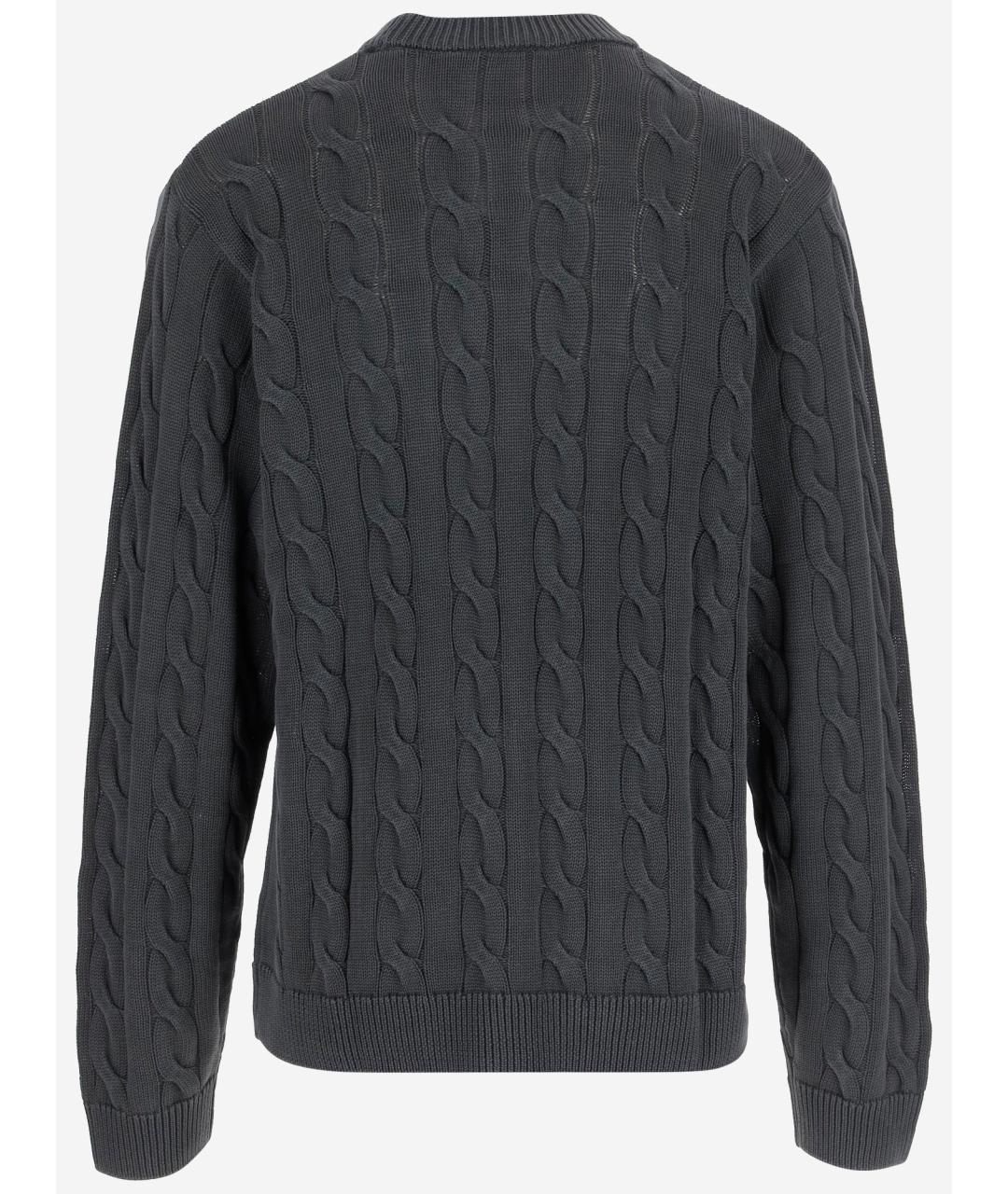 CARHARTT WIP Антрацитовый хлопковый джемпер / свитер, фото 2