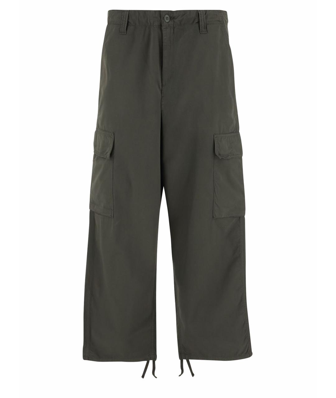 CARHARTT WIP Зеленые хлопковые повседневные брюки, фото 1
