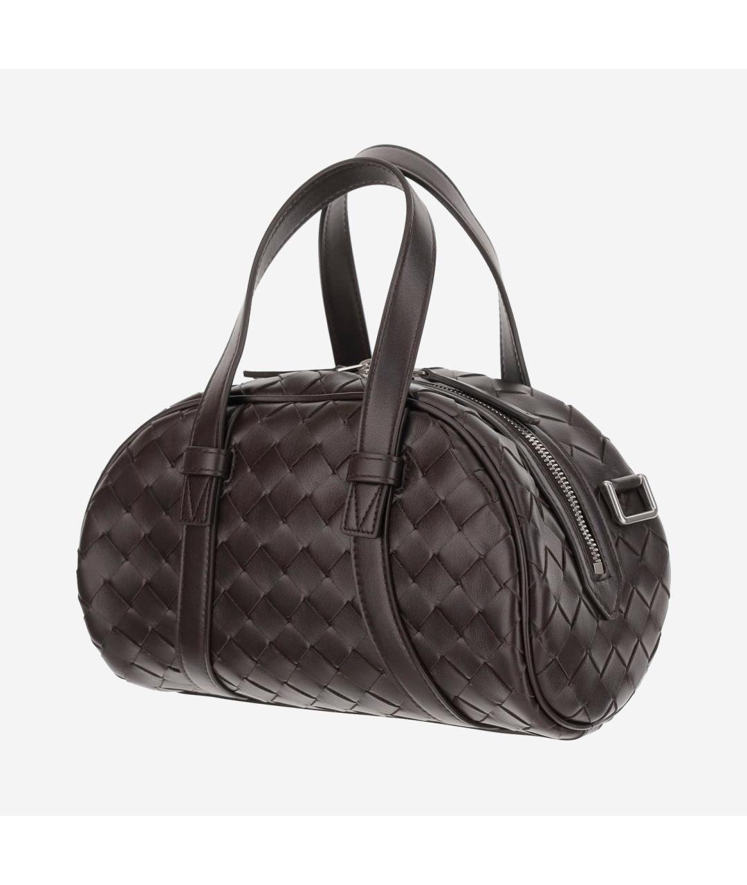 BOTTEGA VENETA Коричневая кожаная сумка на плечо, фото 2