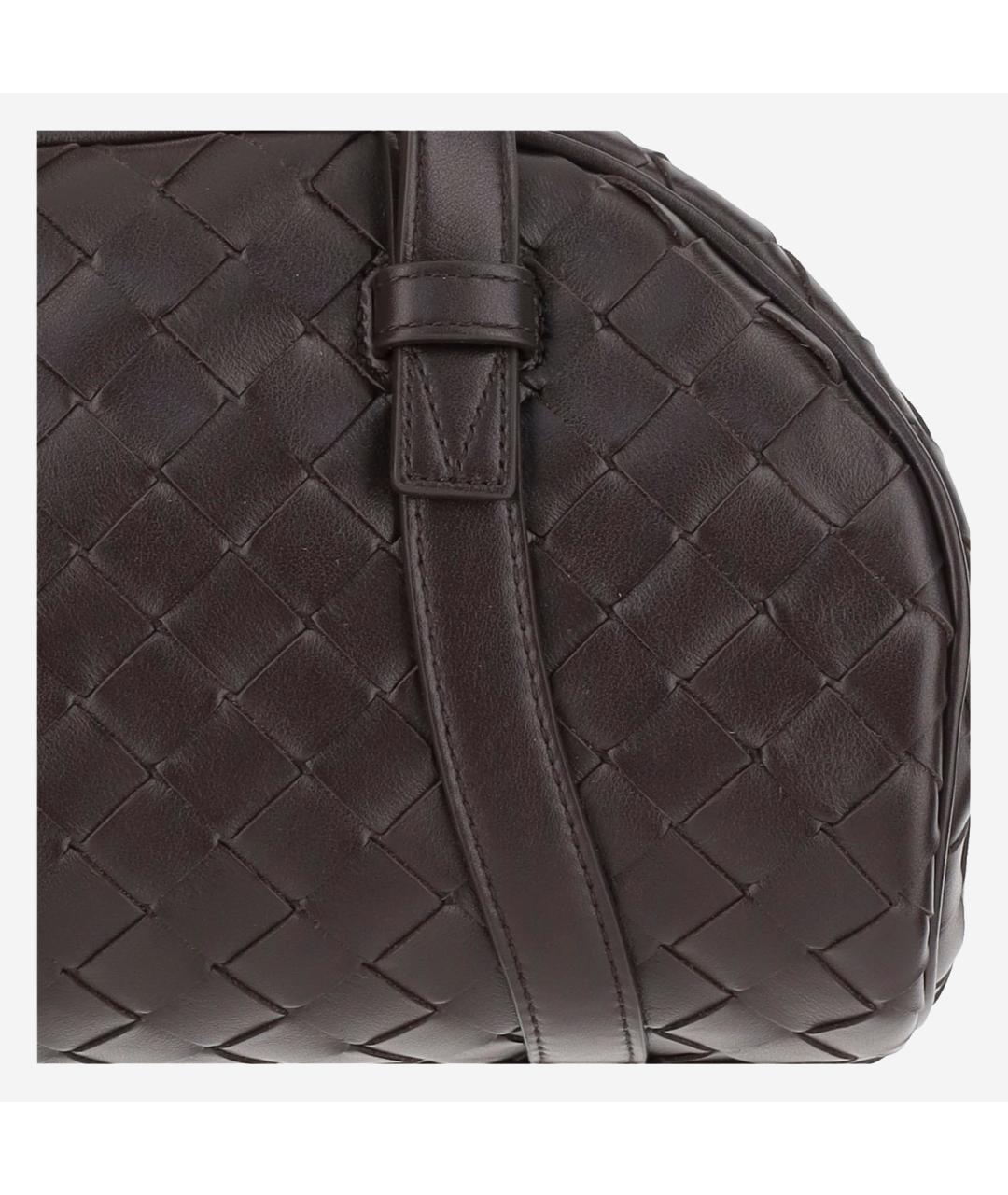 BOTTEGA VENETA Коричневая кожаная сумка на плечо, фото 5