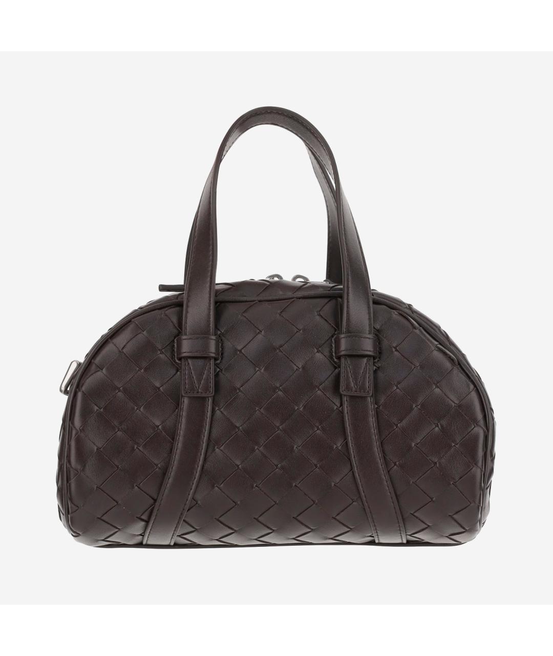 BOTTEGA VENETA Коричневая кожаная сумка на плечо, фото 6