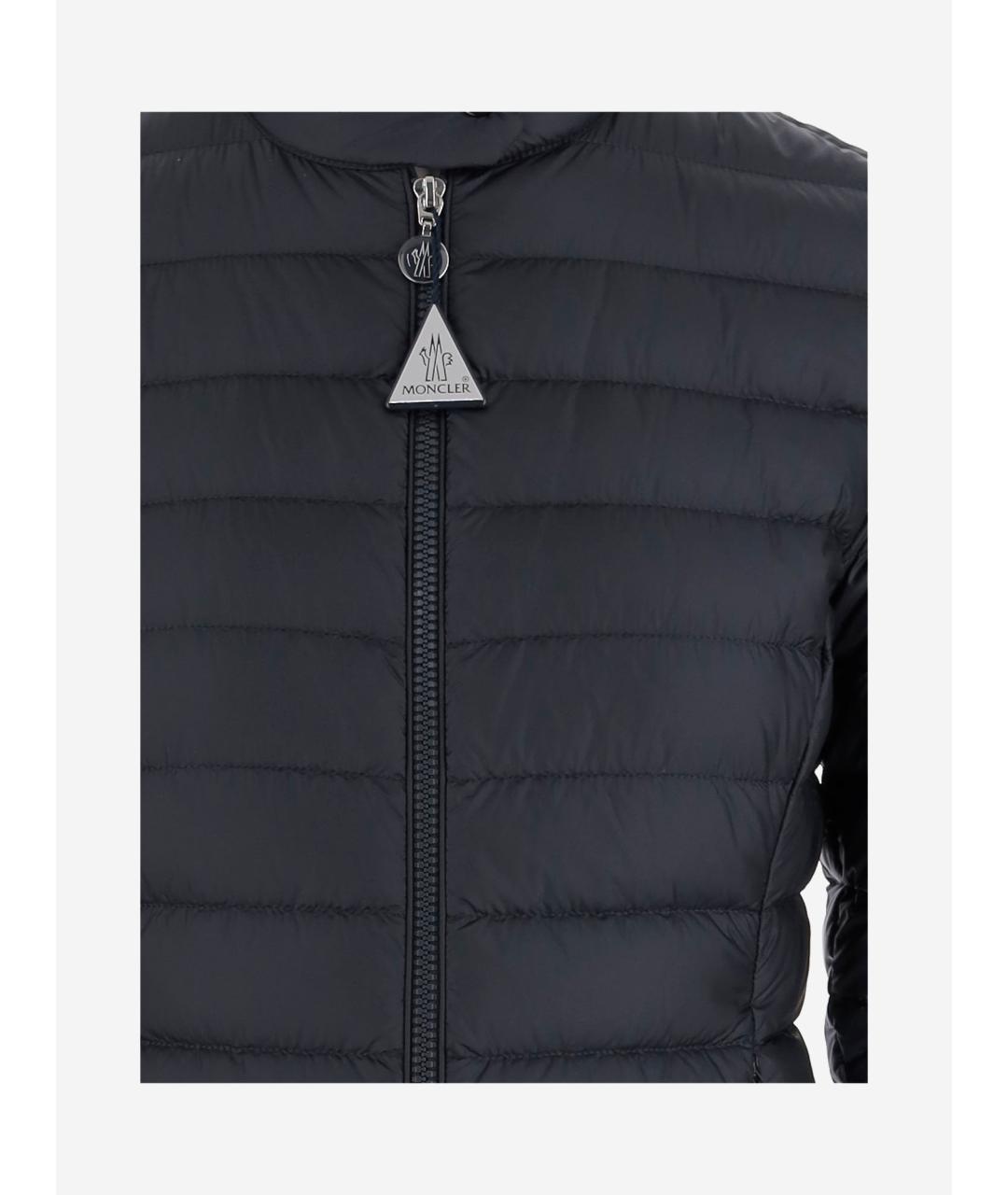 MONCLER Темно-синяя полиамидовая куртка, фото 3