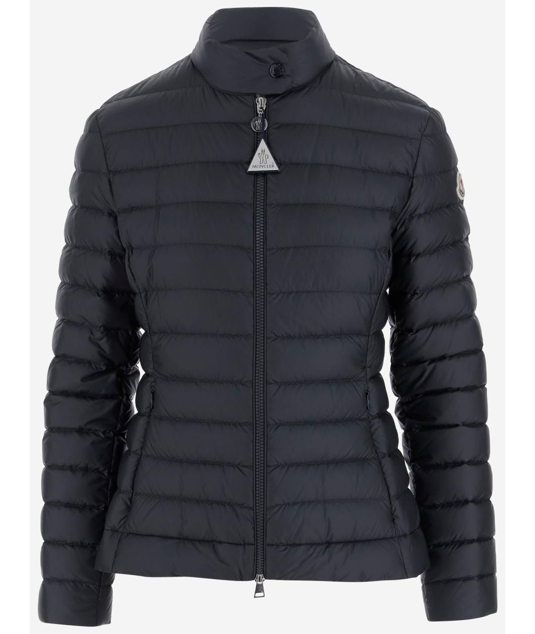 MONCLER Темно-синяя полиамидовая куртка, фото 4