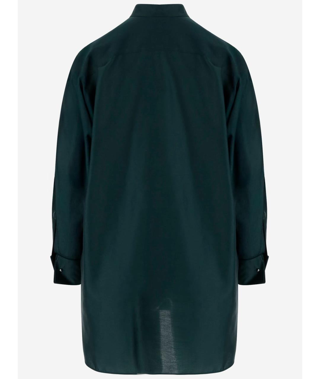 MAX MARA Зеленая хлопковая рубашка, фото 2