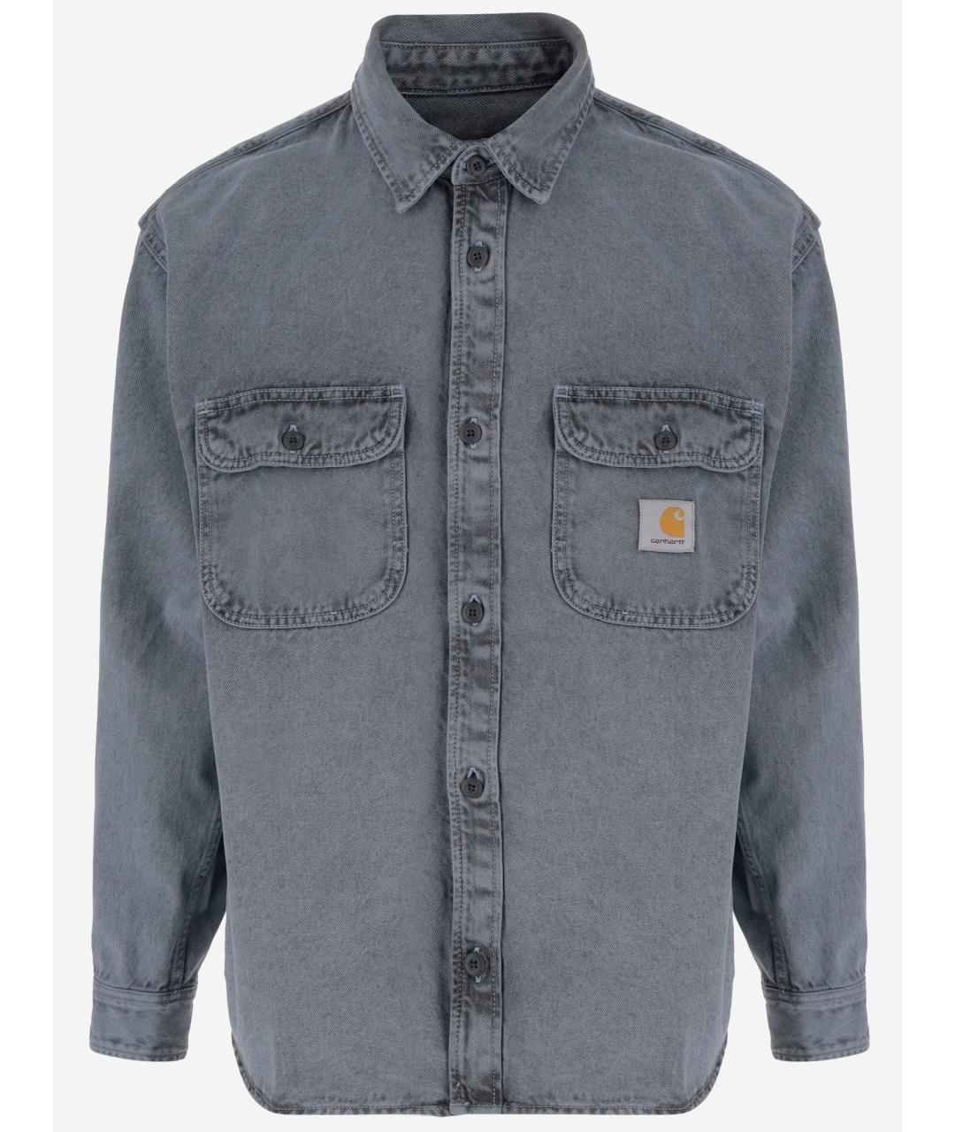 CARHARTT WIP Синяя хлопковая куртка, фото 4