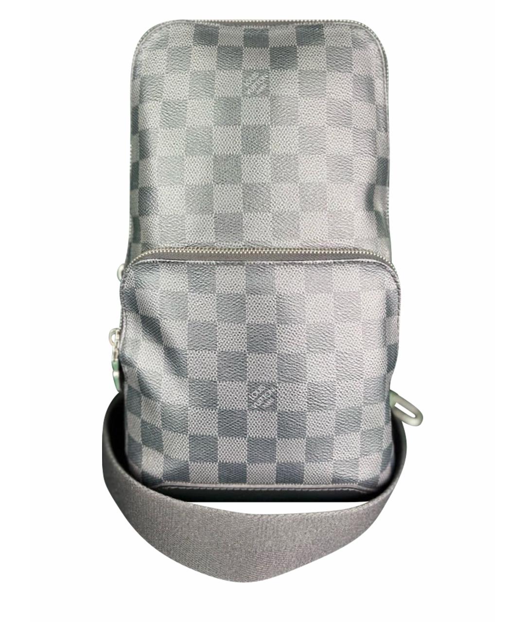 LOUIS VUITTON Черная кожаная сумка на плечо, фото 1