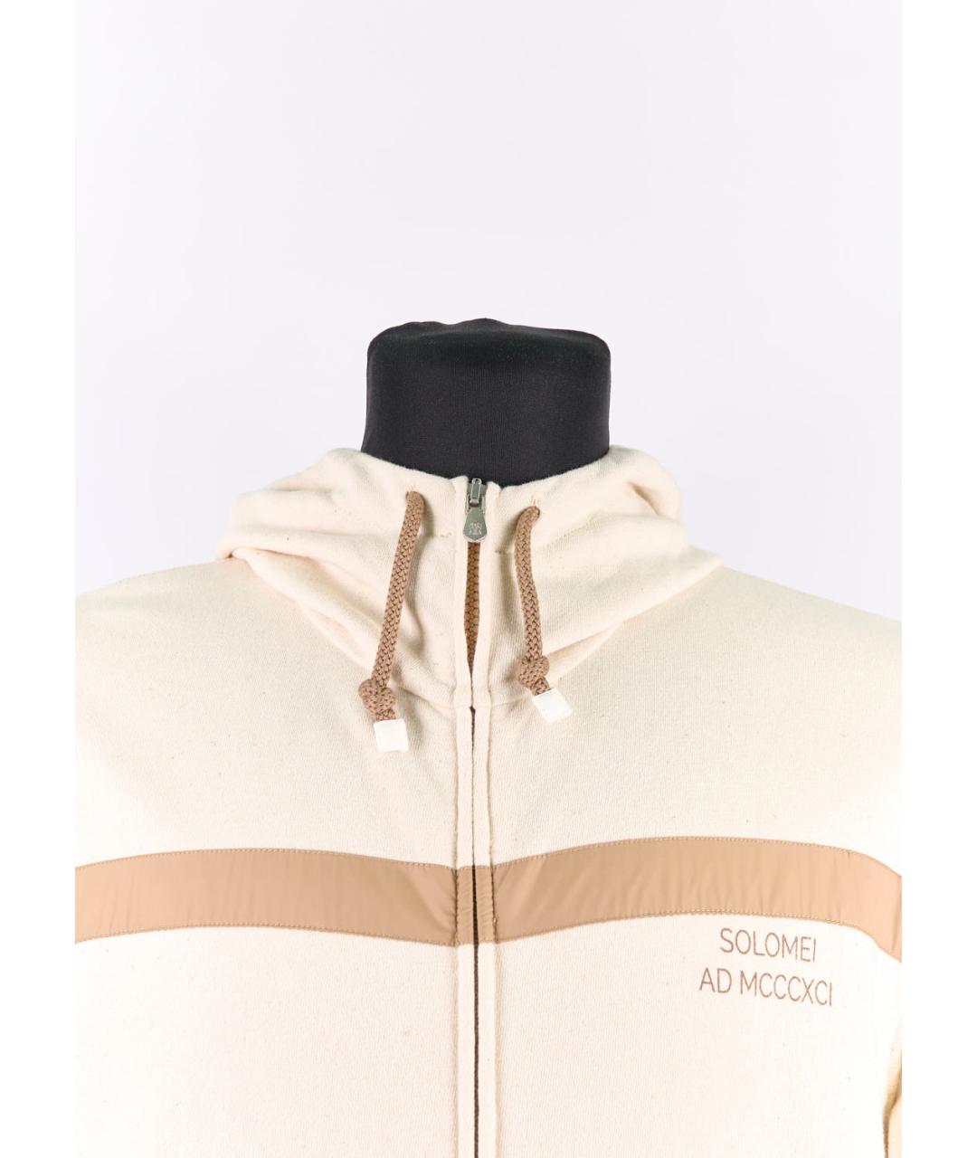 BRUNELLO CUCINELLI Бежевый хлопковый спортивный костюм, фото 3