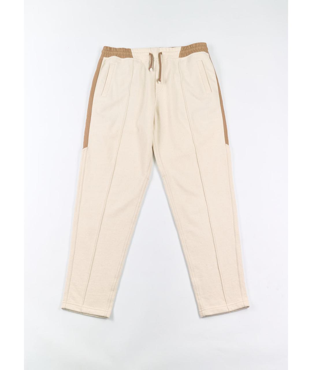 BRUNELLO CUCINELLI Бежевый хлопковый спортивный костюм, фото 6