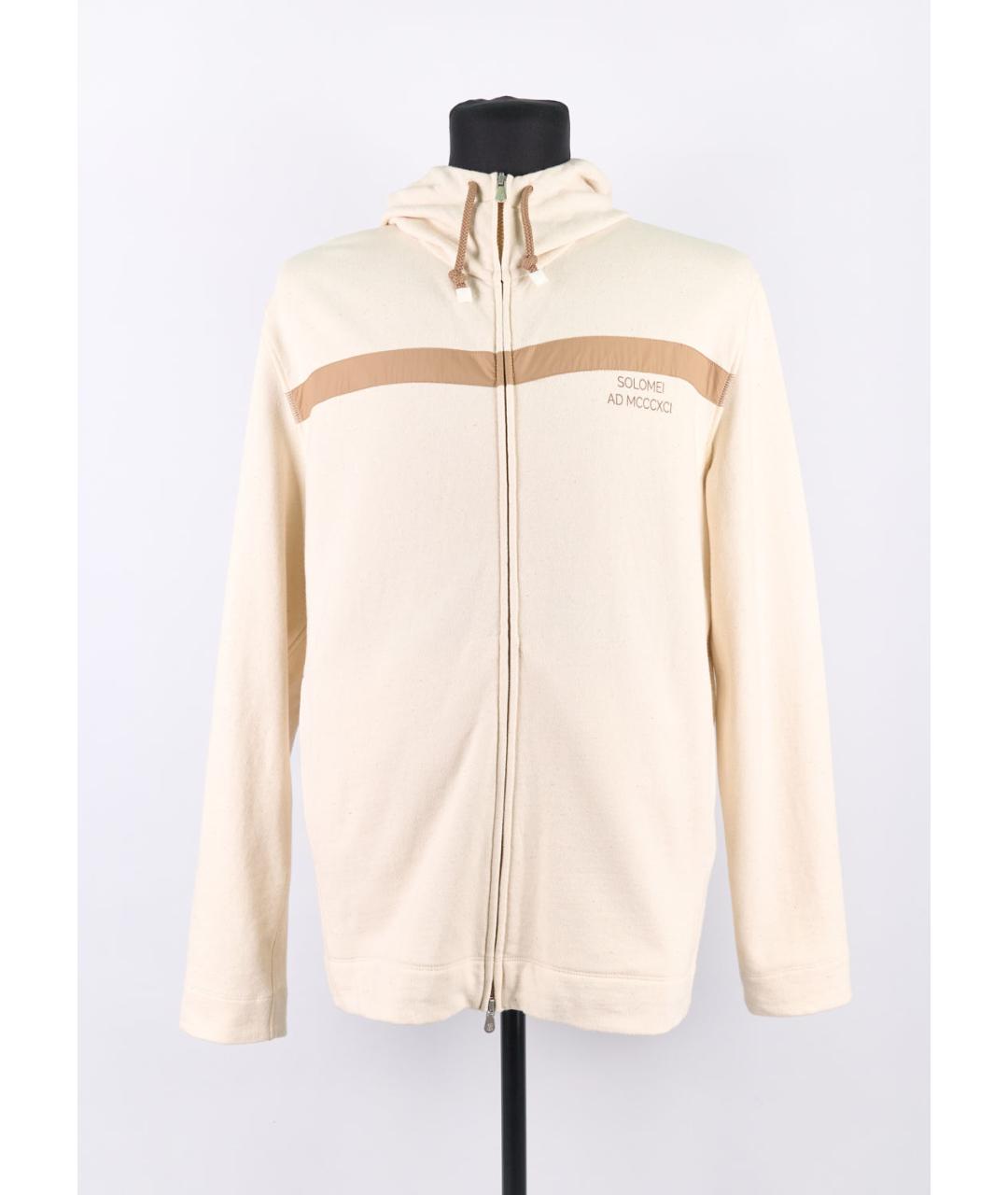 BRUNELLO CUCINELLI Бежевый хлопковый спортивный костюм, фото 2