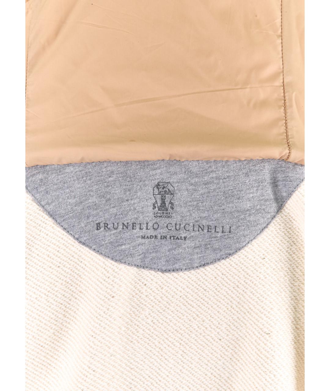 BRUNELLO CUCINELLI Бежевый хлопковый спортивный костюм, фото 5